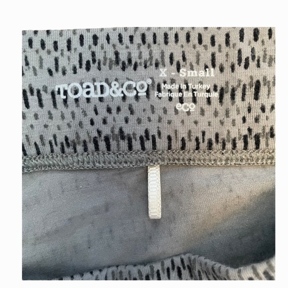 Toad&Co XS capri leggings athcore excercise yoga athletic elastic pants - Picture 4 of 8